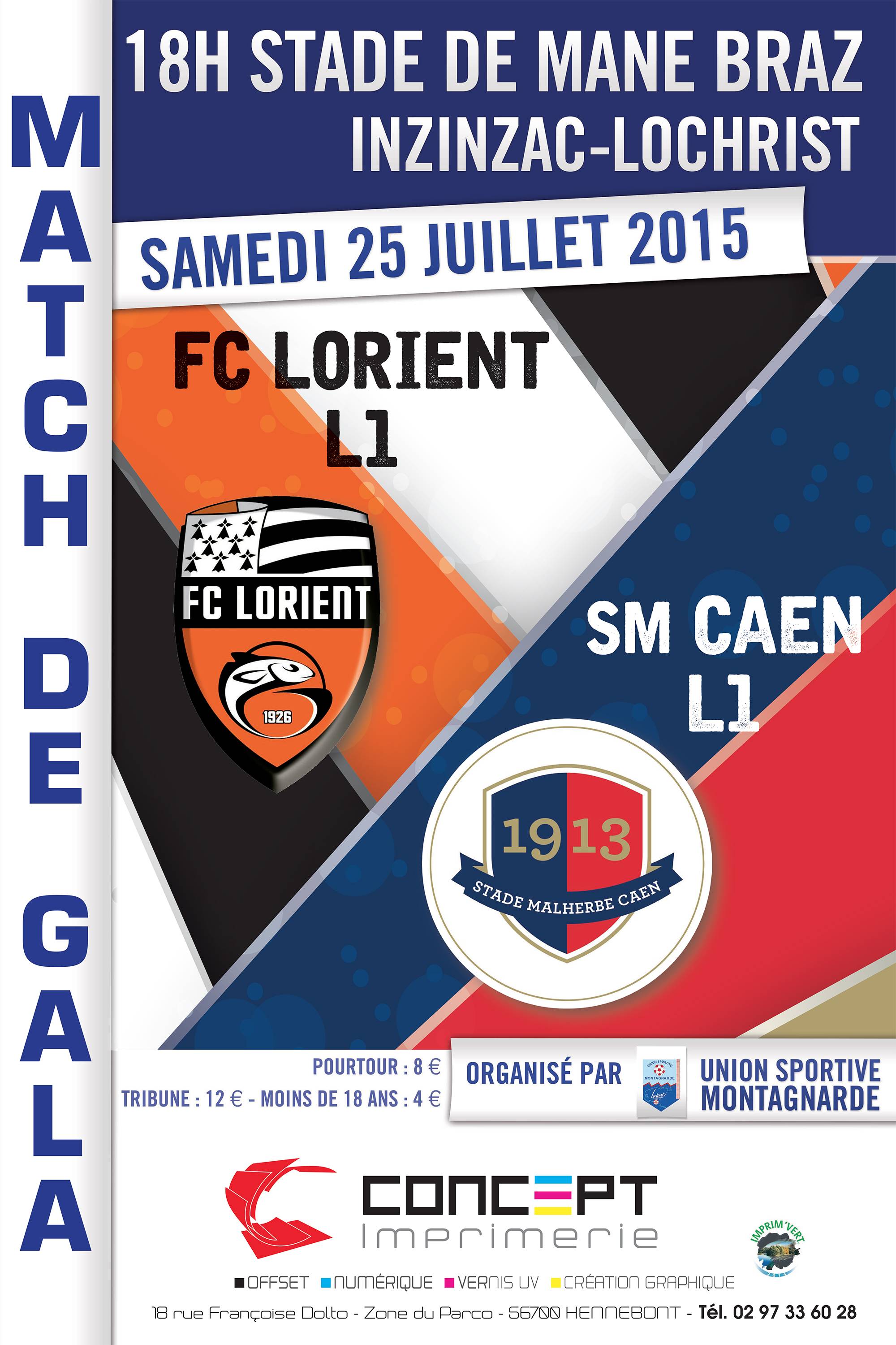 Image de l'article Match de gala. FC Lorient (L1) - SM Caen (L1)