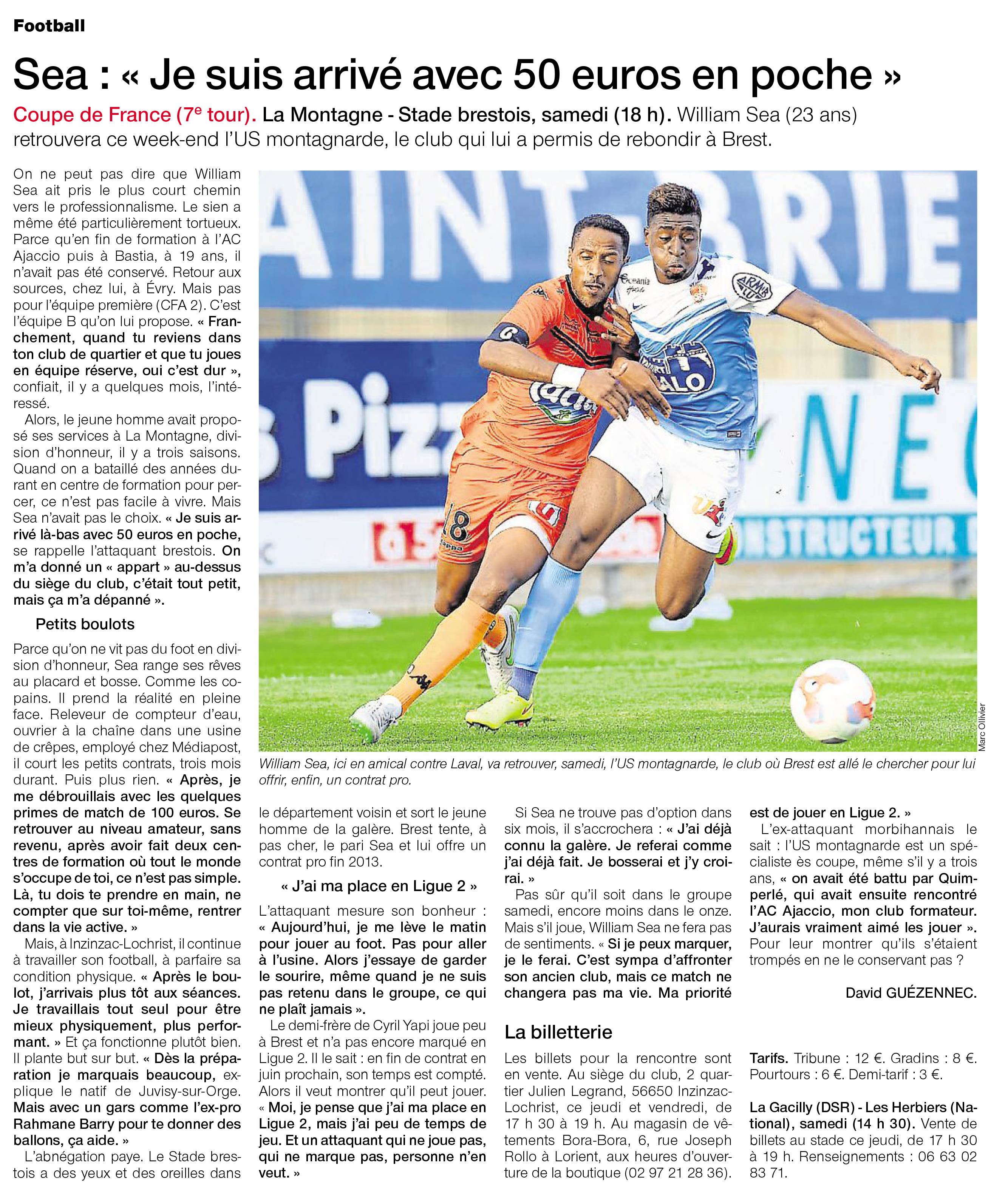 Image de l'article (Revue de presse) W. Sea : « Je suis arrivé avec 50 euros en poche »