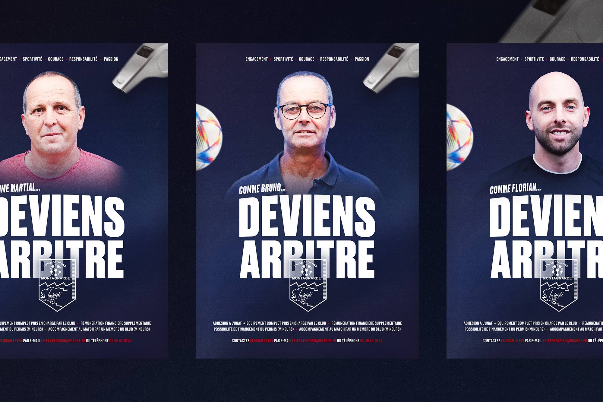 Image de l'article Comme Lyne, Florian, Martial et Bruno... deviens arbitre !