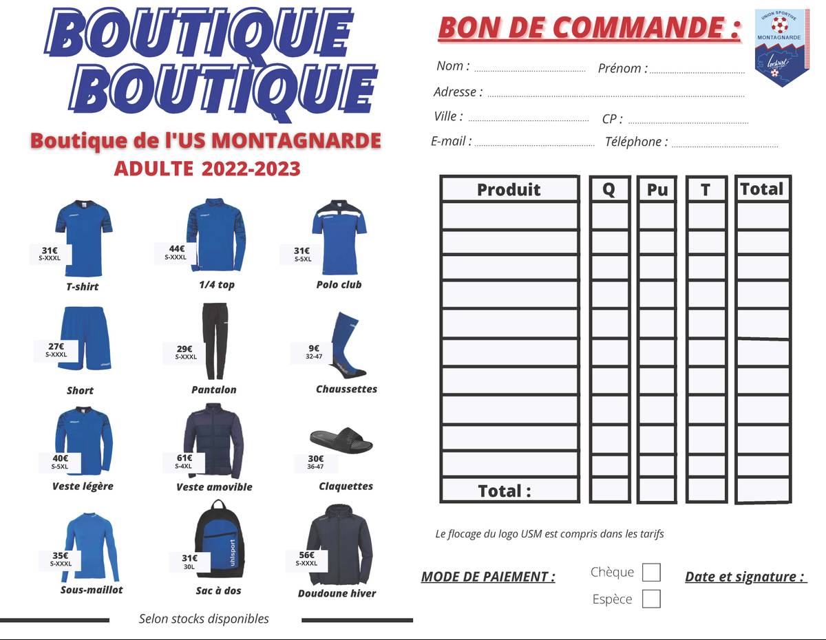 Image de l'article La boutique éphémère de l\'USM ouvre ses portes !