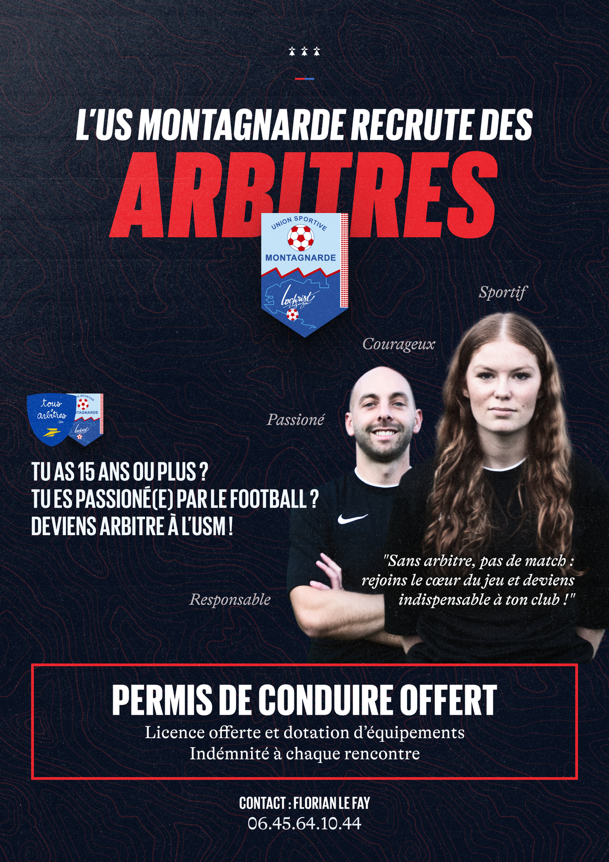 Image de l'article L\'US Montagnarde recrute des arbitres !